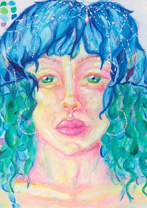Jellyfish Hair Portrait