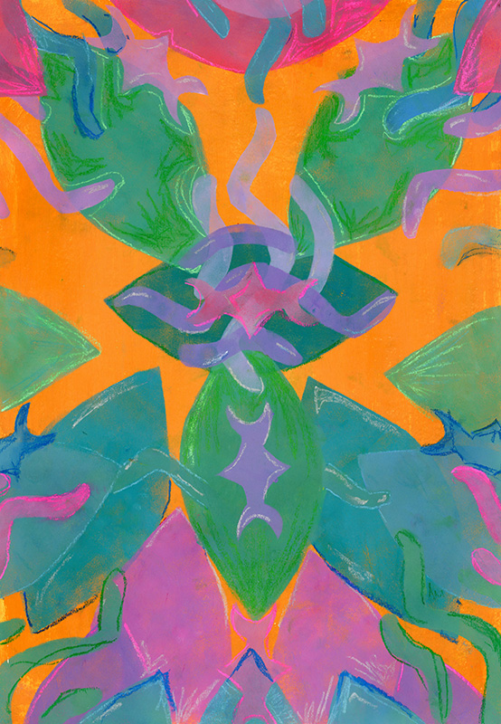 Stenciled Abstract
