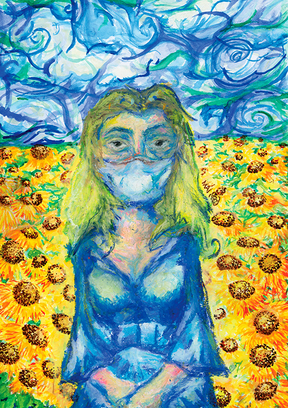 Self Portrait at Van Gogh Alive